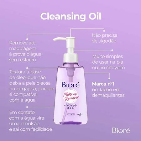 Óleo Demaquilante Facial Bioré - Cleansing Oil 150ml